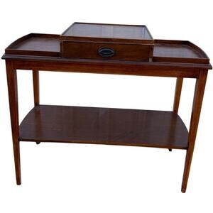 VTG Mersman Mid Century Mahogany federal period Console Table w drawer Antique
